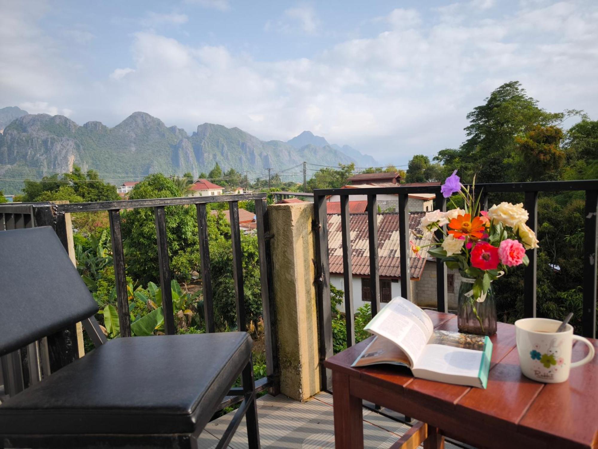 Dok Champa Resort Vang Vieng Esterno foto