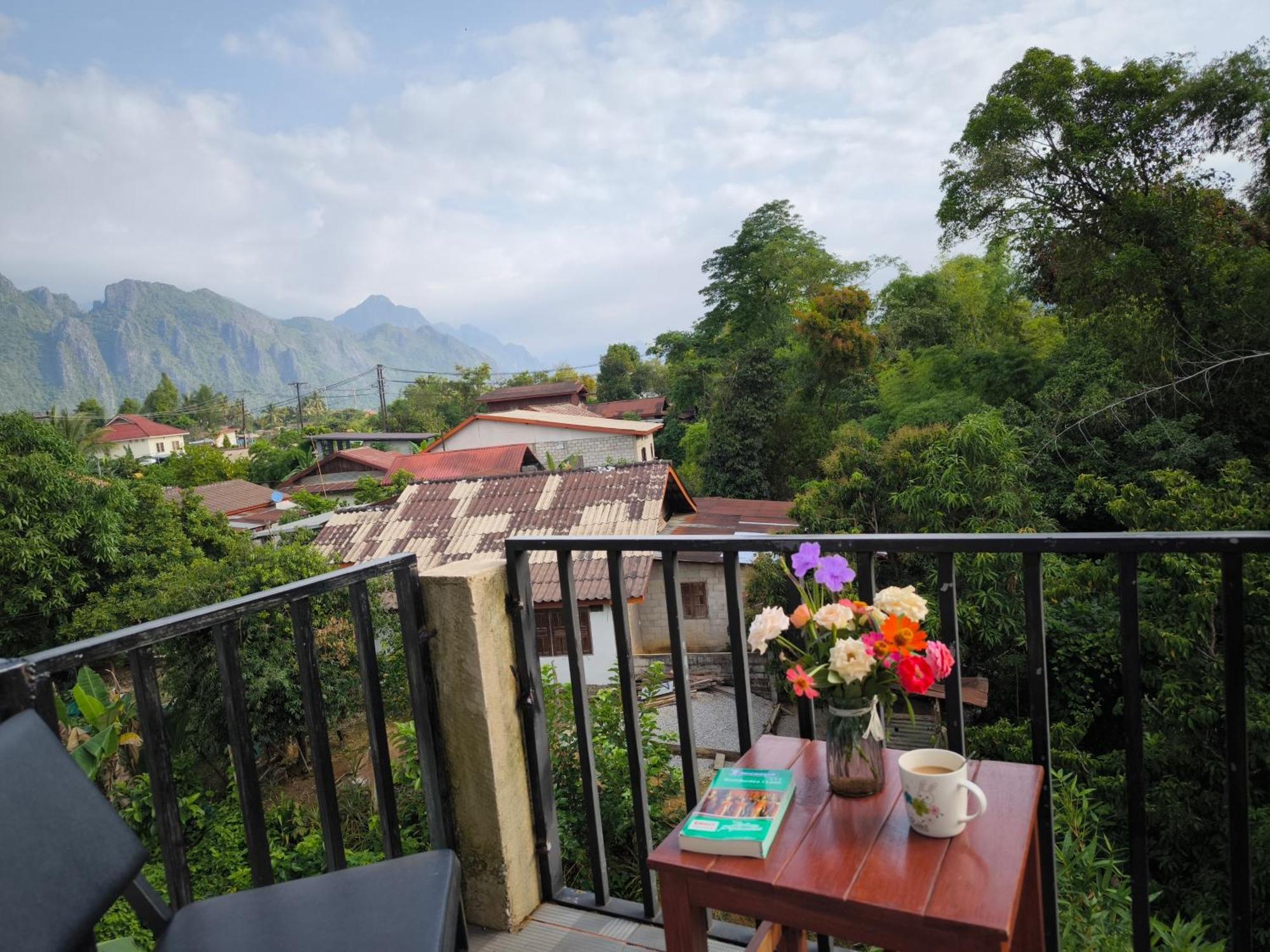 Dok Champa Resort Vang Vieng Esterno foto