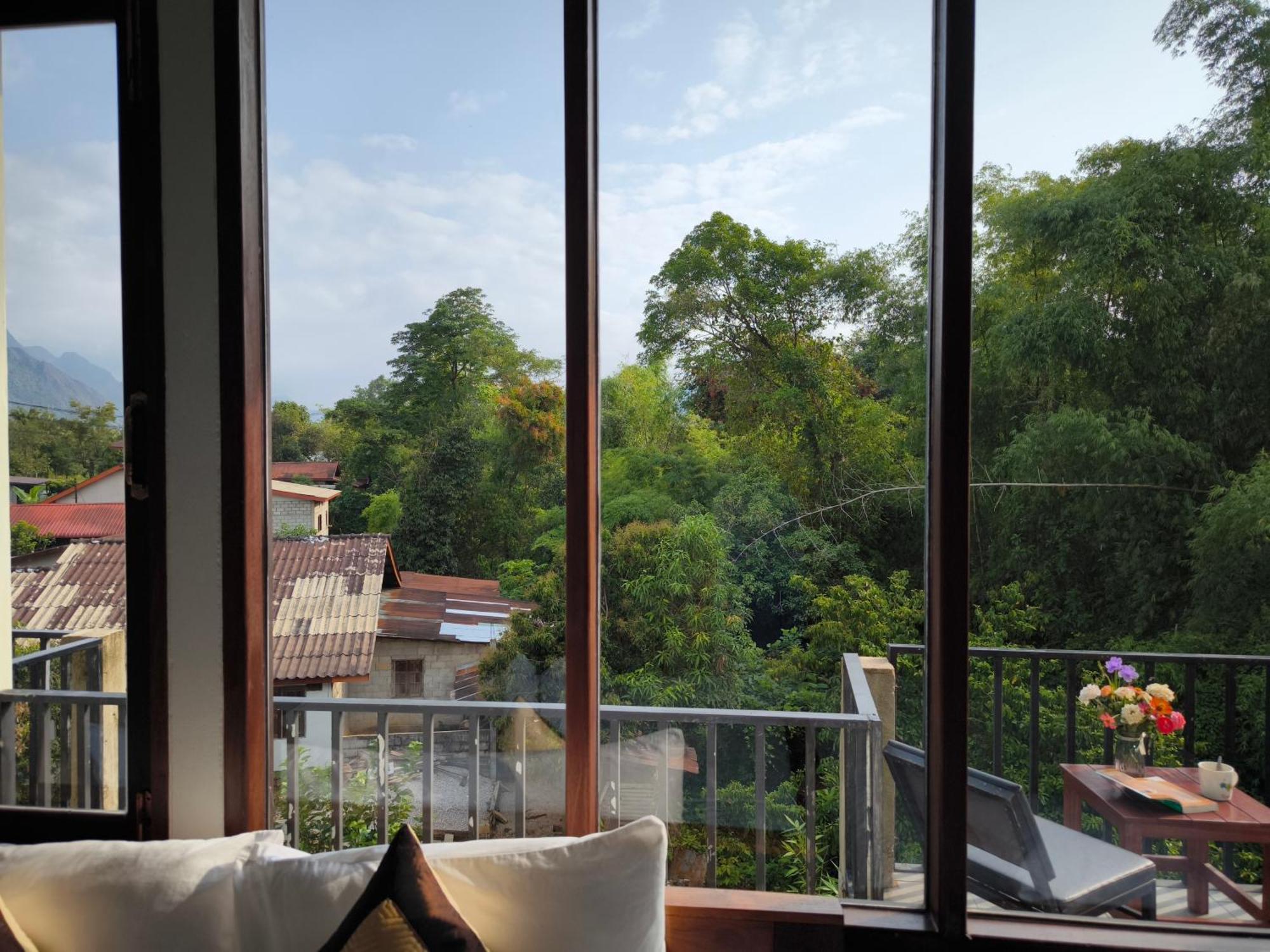 Dok Champa Resort Vang Vieng Esterno foto